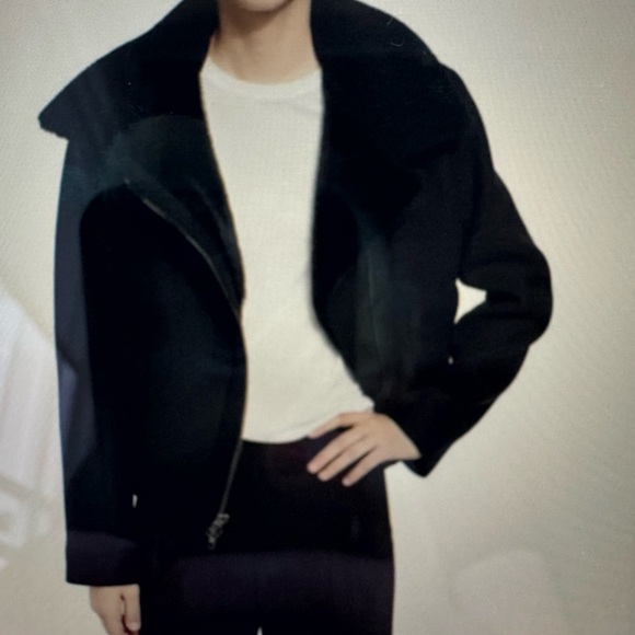 Vince Shearling and Wool Jacket - Picture 5 of 15